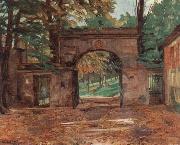 Wilhelm Trubner Neuburg Gates oil painting